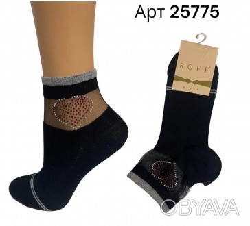 Жіночі шкарпетки Roff арт 25775
Гарні турецькі жіночі шкарпетки зі стразиками ТМ. . фото 1