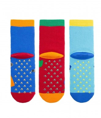 
Дитячі шкарпеточки з гальмами махра Bross арт 009896 Набір 3 шт
Шкарпетки махро. . фото 3