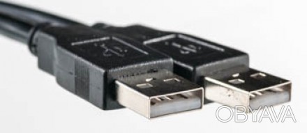 Kабель PowerPlant USB 2.0 AM– AM, 0.5м используется для подключения портативных . . фото 1