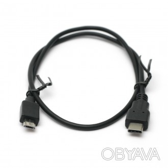 Kабель PowerPlant USB 3.0 Type-C – micro USB 0.3 м используется для подключения . . фото 1