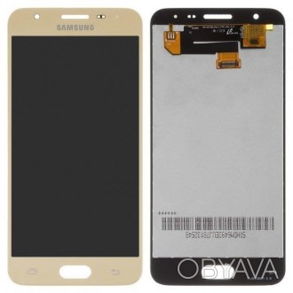 Дисплей (LCD) Samsung G570 Galaxy J5 Prime 2016 с сенсором золотого цвета являет. . фото 1