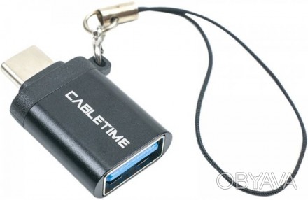 Перехідник Cabletime OTG USB 3.0 Type-A (M) - USB Type-C (F) - це пристрій, який. . фото 1