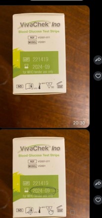 Продам Тест полоски VivaChek Ino по 50 шт в упаковці. Строк придатності до 09.20. . фото 3