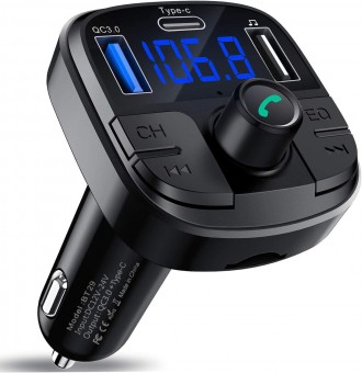 Автомобільний FM-трансмітер Clydek BT29 Bluetooth 5.0 / microSD / QC 3.0 (вітрин. Луцк. фото 1 Автомобільний FM-трансмітер Clydek BT29 Bluetooth 5.0 / microSD / QC 3.0 (вітрин. Луцк. фото 1