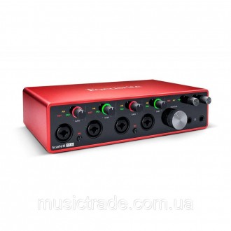 Focusrite Scarlett 18i8 3rd Gen
Состояние товара: Легкое Б/У
Описание состояния:. . фото 2