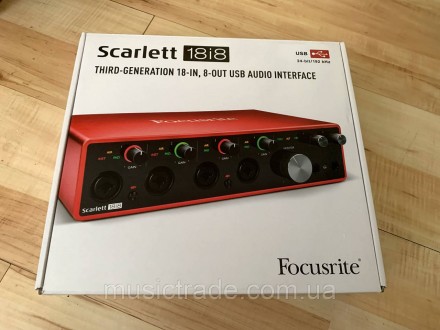 Focusrite Scarlett 18i8 3rd Gen
Состояние товара: Легкое Б/У
Описание состояния:. . фото 4