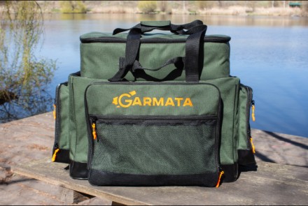 Карповая рыболовная сумка 2в1 GARMATA Trofey, с отдельным отделением для 4 шпуло. . фото 10