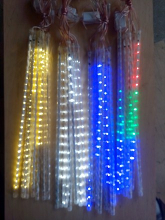 Новогодняя светодиодная гирлянда ШТОРА ПАЛОЧКИ 8шт. 3м мультиколор
LED гирлянда . . фото 8