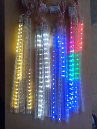 Новогодняя светодиодная гирлянда ШТОРА ПАЛОЧКИ 8шт. 3м мультиколор
LED гирлянда . . фото 3