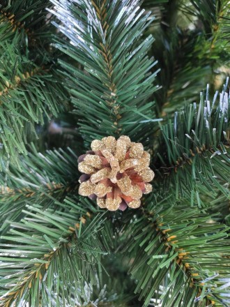 Кармен золото 2.5м с шишками и жемчугом елка искусственная новогодняя ель праздн. . фото 11