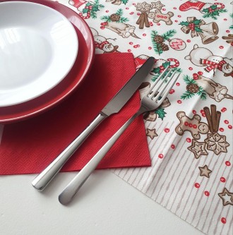 Прикрасьте свій новорічний стіл яскравими і красивими сервіровочними серветками.. . фото 3