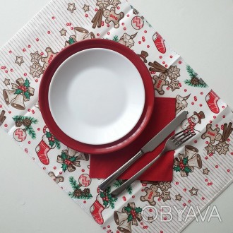 Прикрасьте свій новорічний стіл яскравими і красивими сервіровочними серветками.. . фото 1