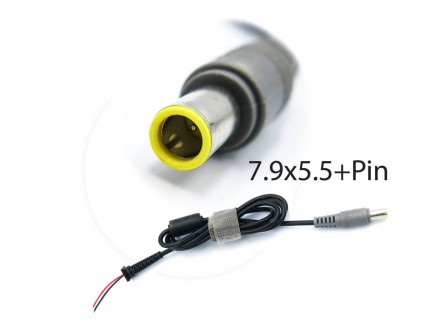 DC кабель (7.9*5.5+Pin) предназначен для использования с ноутбуками Lenovo (IBM). . фото 3