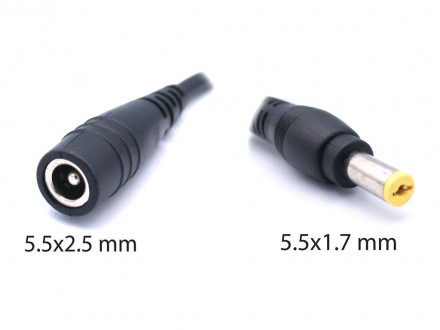 DC кабель-конвертер (5.5*2.5) в (5.5*1.7) для блока Acer (30W, 45W, 65W, 90W, 12. . фото 3