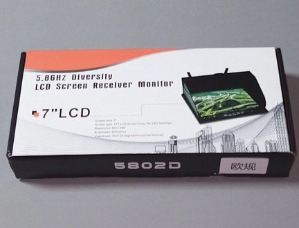 FPV монитор-приемник 7" LCD 800х480, 5.8G, 40CH, с видеорегистратором, аккумулят. . фото 2