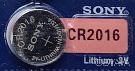 Батарейка литиевая Sony CR2016 3В.Особенности:Экологичная технология производств. . фото 1