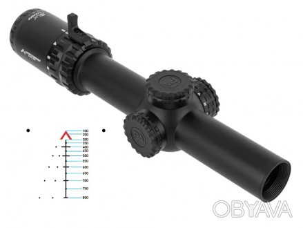 Прицел оптический Primary Arms SLx 1-6×24 SFP сетка ACSS Aurora 5.56/.308 Meter . . фото 1