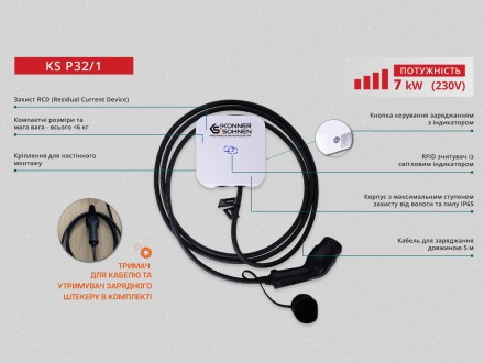 Станция для зарядки электромобилей KS P32/1 – это удобный и надежный способ заря. . фото 6