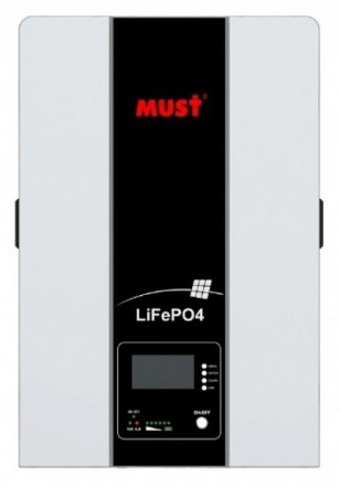 
Аккумуляторная батарея LiFePO4 MUST LP16-48200, 51.2 В 200 А*ч (4000 циклов при. . фото 2