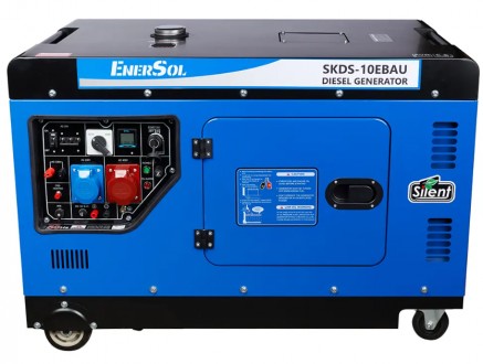 
EnerSol SKDS-10EBAU - однофазный дизельный генератор рабочей мощностью 9 кВт (п. . фото 2