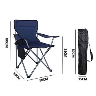 
Кресло раскладное Lesko S5432 Blue для туризма и рыбалки. . фото 7