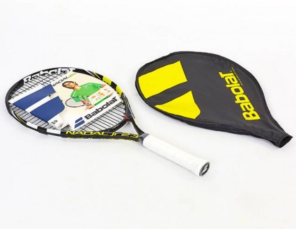 
Ракетка для большого тенниса юниорская BABOLAT, черно-желтого цветаВозрастная к. . фото 2