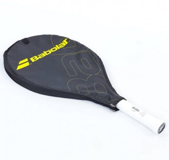 
Ракетка для большого тенниса юниорская BABOLAT, черно-желтого цветаВозрастная к. . фото 7