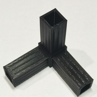 Соединитель тройник розетка для алюминиевого профиля типоразмера 20 х 20 х 1,5 м. . фото 3