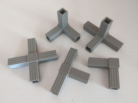 Соединитель крест для алюминиевого профиля типоразмера 20 х 20 х 1,5 мм применяе. . фото 9