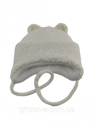 
Тепла в'язана дитяча шапка на зав'язках. Дуже приємна, м'яка та тепла тканина. . . фото 3