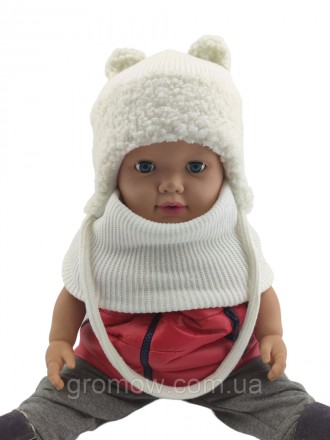 
 
Тепла в'язана дитяча шапка. Дуже приємна, м'яка та тепла тканина. Підходить д. . фото 2