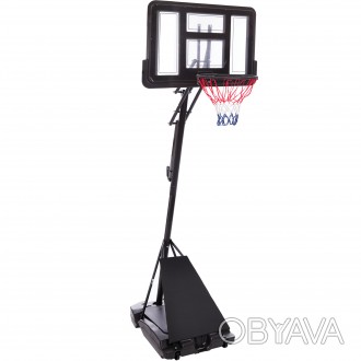 
Стойка баскетбольная со щитом (мобильная) TOP SP-Sport S520 (щит-PC р-р 110х75с. . фото 1
