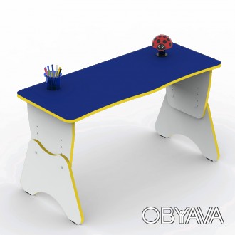 Стол детский с регулировкой высоты двухместная парта ST-013 Синий