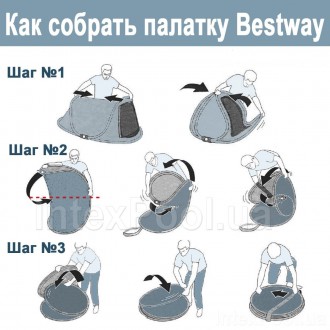 
Описание Палатки четырехместной Bestway 68087 Cool Mount Четырехместная палатка. . фото 7