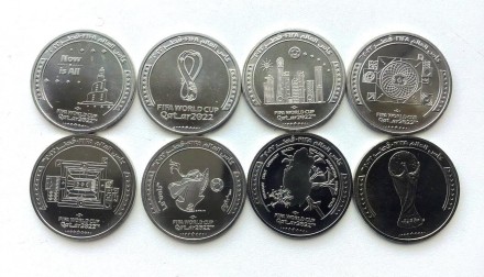 Ціна за 8 монет (монет без капсул)
Тираж: 100000.000
Матеріал: мідно-нікелевий с. . фото 2