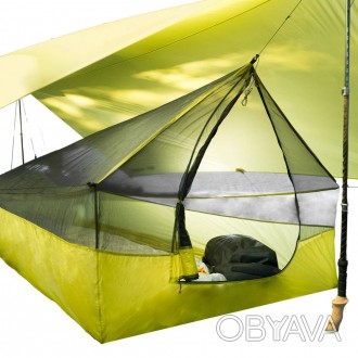 
Противомоскитная сетка в форме палатки крепится растяжками к тенту Escapist (пр. . фото 1