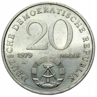 Германия - ГДР › Восточная Германия 20 марок, 1979 30 лет образования ГДР №682. . фото 3
