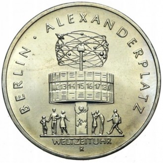 Германия - ГДР › Восточная Германия 5 марок, 1987 750 лет Берлину – Александрпла. . фото 2