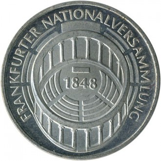 Германия › Федеративная Республика ФРГ 5 марок, 1973 125 лет со дня открытия Нац. . фото 2