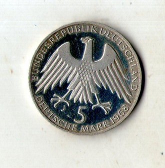 5 марок, 1968
150 лет со дня рождения Фридриха Вильгельма Райффейсена. . фото 3