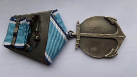 Медаль УШАКОВА срібло 925 проби,цепочка срібло муляж. . фото 3
