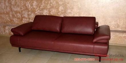 Кожаный новый диван фирмы Hukla. Выставочный образец. Съемные подлокотники, кожа. . фото 3