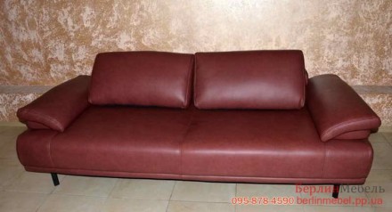 Кожаный новый диван фирмы Hukla. Выставочный образец. Съемные подлокотники, кожа. . фото 5