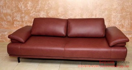 Кожаный новый диван фирмы Hukla. Выставочный образец. Съемные подлокотники, кожа. . фото 2