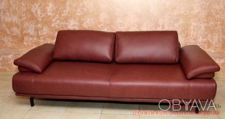 Кожаный новый диван фирмы Hukla. Выставочный образец. Съемные подлокотники, кожа. . фото 1