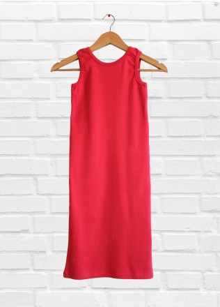 Д395-16 червона
Платье для девочек однотонно красное, хлопковое. Прекрасный вари. . фото 4