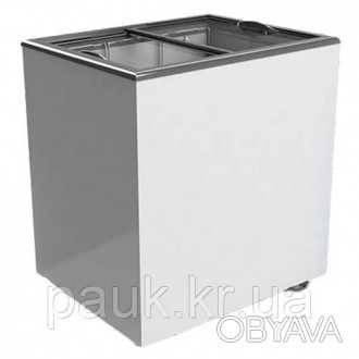 Морозильна камера 200 л, 3 кошика, пряме скло Freeze -18…-25°С, морозильний лар