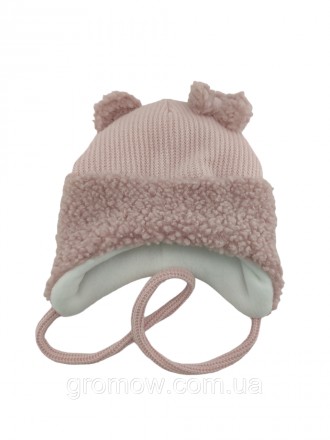 
Тепла в'язана дитяча шапка на зав'язках. Дуже приємна, м'яка та тепла тканина. . . фото 3