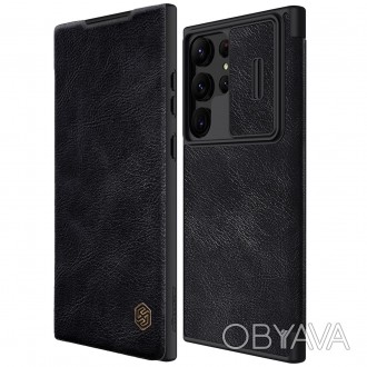  Шкіряний чохол книжка Nillkin Qin Pro Leather Case для Samsung Galaxy S23 Ultra. . фото 1