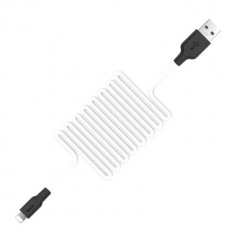  Кабель USB Hoco X21 Plus Silicone 2.4 A Lightning для iPhone iPad (2 m)
 
 Що н. . фото 3